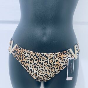 NWT Victoria's Secret women's leopard bikini swim bottom 
size M medium